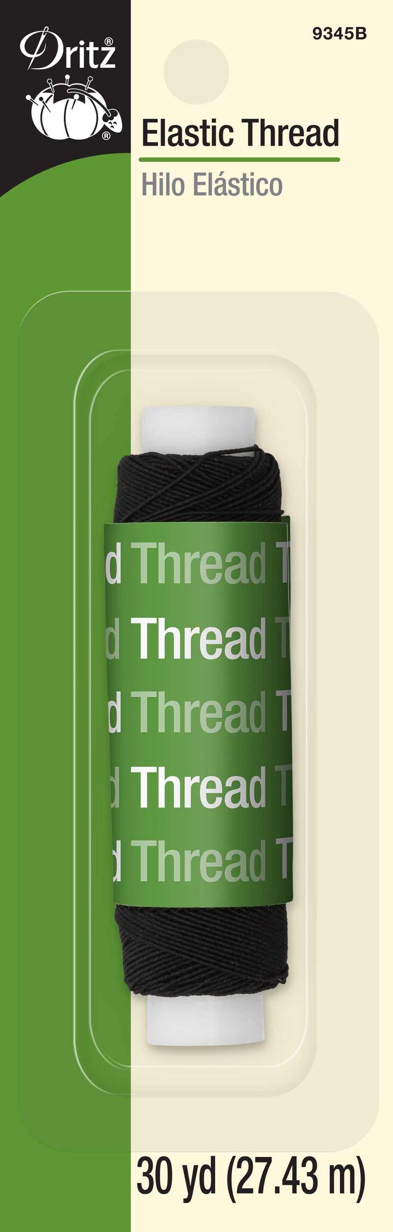 Chargez l'image dans la visionneuse de la galerie, 9345B|Dritz Elastic Thread, Black, 30 yd