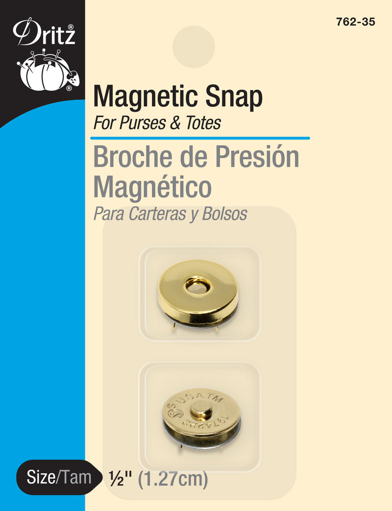 Load image into Gallery viewer, 762-35|Dritz 1/2" Magnetic Snap, 1 Set, Gold