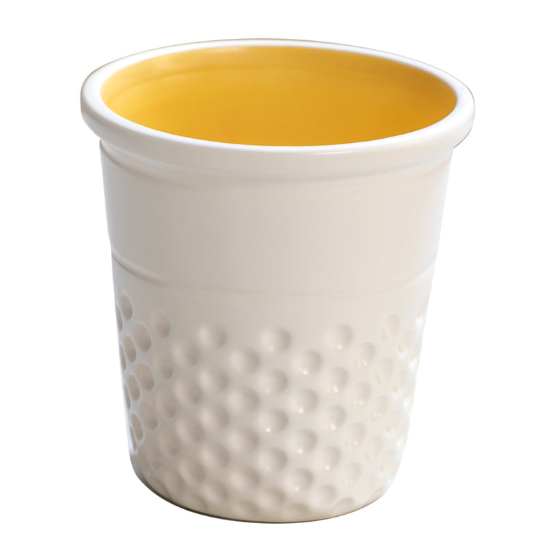 Chargez l'image dans la visionneuse de la galerie, DR003|Dritz Novelty Ceramic Thimble Container, Yellow