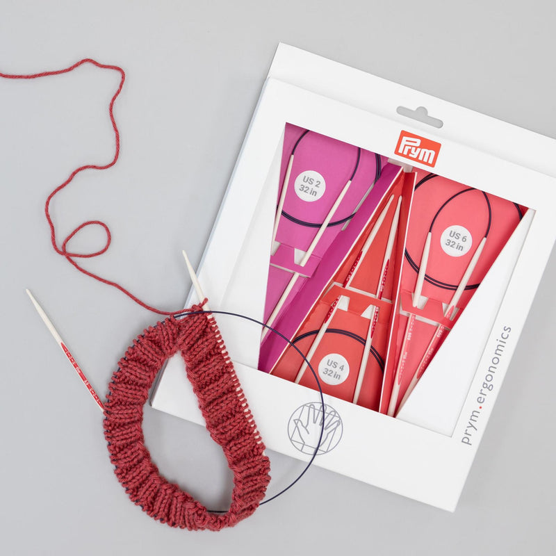 Chargez l'image dans la visionneuse de la galerie, 57181|Prym 32" Ergonomic Circular Knitting Needles Set