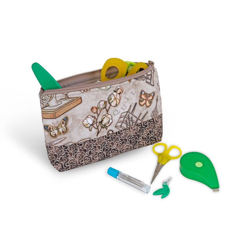 Chargez l'image dans la visionneuse de la galerie, Z10455|Dritz Rectangular Sewing Basket with Zippered Case, Large