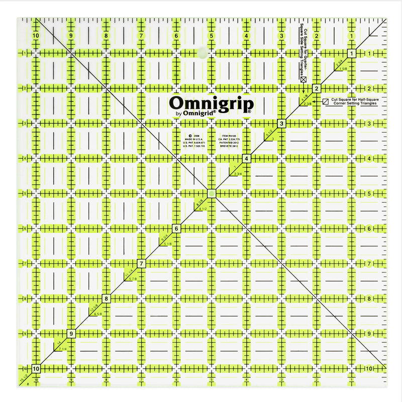 Chargez l'image dans la visionneuse de la galerie, RN65105S|Omnigrid Omnigrip Non-Slip Square Ruler Value Pack (6-1/2", 8-1/2", 10-1/2")