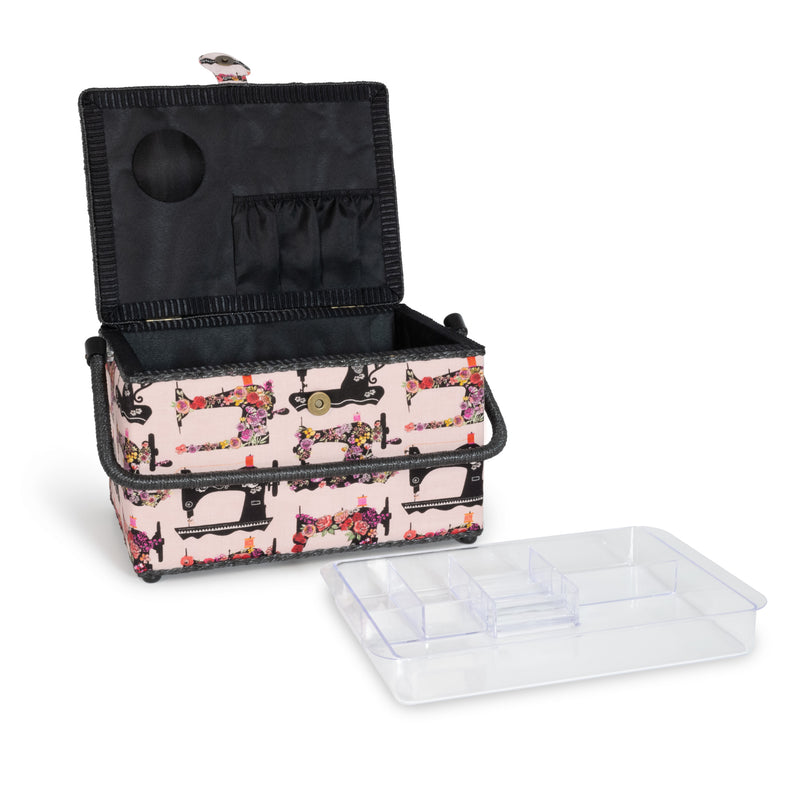 Chargez l'image dans la visionneuse de la galerie, Z10051-221|Dritz Rectangular Sewing Basket, Large