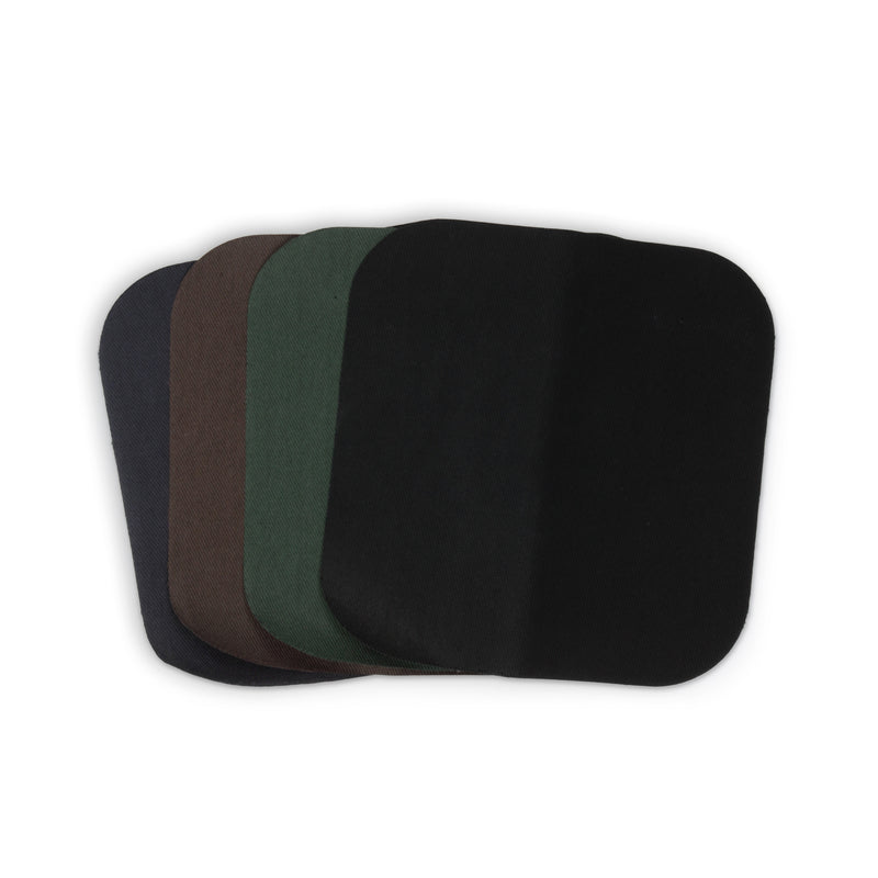 Chargez l'image dans la visionneuse de la galerie, 55241-70|Dritz Twill Iron-On Patches, 5" x 5", 4 pc, Dark Assorted