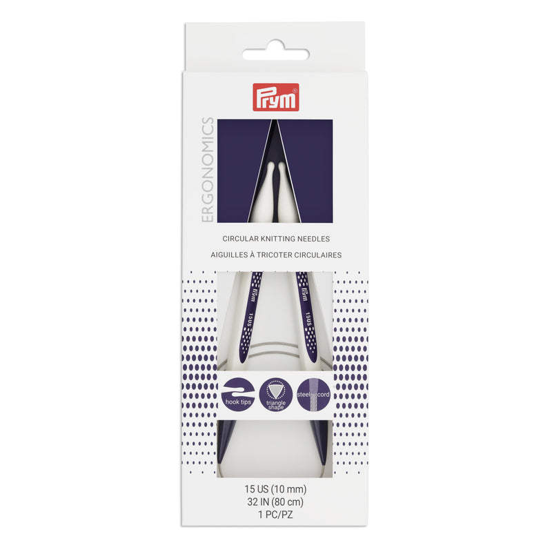 Chargez l'image dans la visionneuse de la galerie, 57091|Prym 32" Ergonomic Circular Knitting Needles, US 15 (10mm)