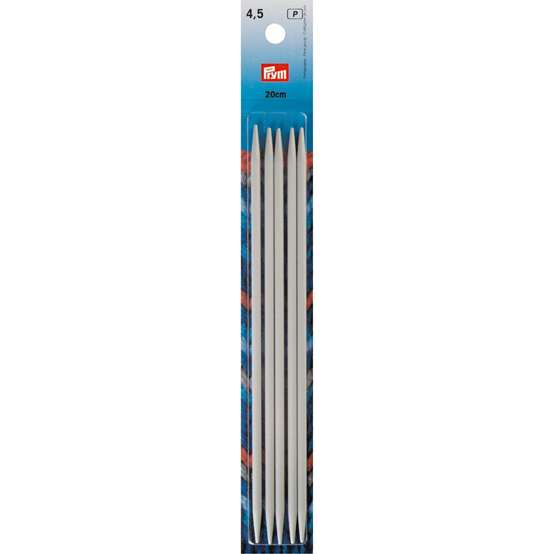 Chargez l'image dans la visionneuse de la galerie, 191493|Prym 8" Double Point Aluminum Knitting Needles, 4.5mm