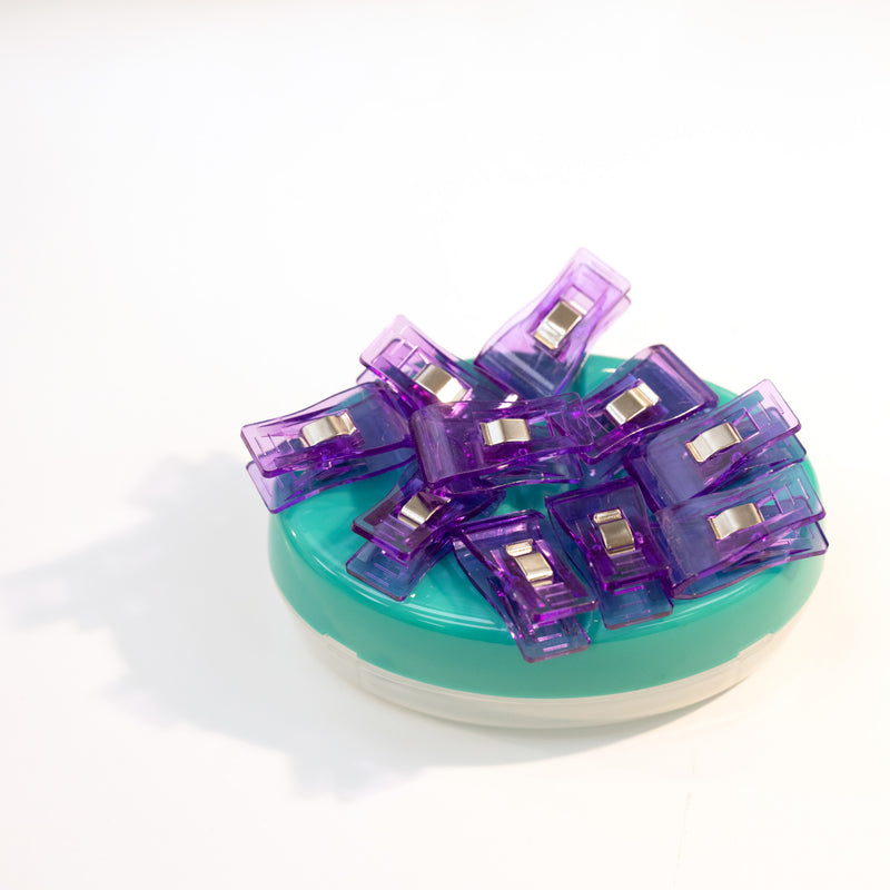 Chargez l'image dans la visionneuse de la galerie, 955|Dritz Fabric & Craft Clips, Purple, 12 pc