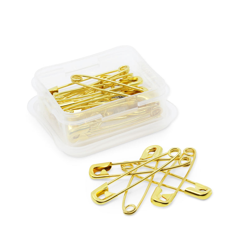 Chargez l'image dans la visionneuse de la galerie, 1466|Dritz 2" Quilters Brass Safety Pins, Brass, 20 pc