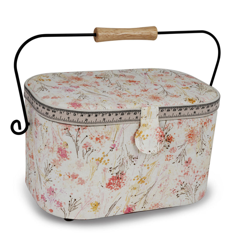 Chargez l'image dans la visionneuse de la galerie, Z10332-212|Dritz Oval Sewing Basket with Metal Handle, Large