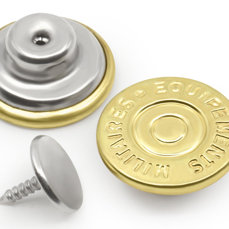 Chargez l'image dans la visionneuse de la galerie, 9-35|Dritz 5/8" Dungaree Buttons, 4 pc, Gold