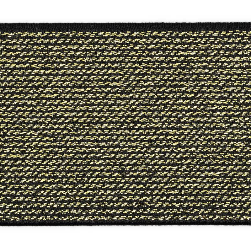 Chargez l'image dans la visionneuse de la galerie, 9590BG|Dritz 1-3/4" Metallic Waistband Elastic, Black & Gold Metallic, 2 yd