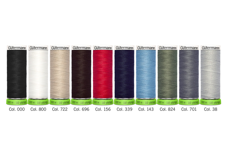 Chargez l'image dans la visionneuse de la galerie, 731138-1|Gutermann Sew-All rPET Polyester Thread Set, Dark, 10 Spools