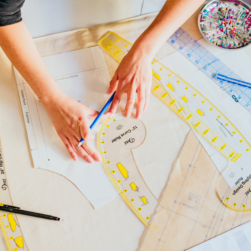 Chargez l'image dans la visionneuse de la galerie, 855|Dritz Design Ruler Trio, 3 Sewing Rulers, Clear