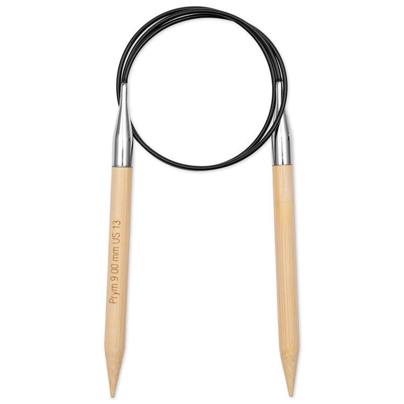 Chargez l'image dans la visionneuse de la galerie, 222539|Prym 32" (80 cm) Circular Bamboo Knitting Needles, US 13 (9 mm)