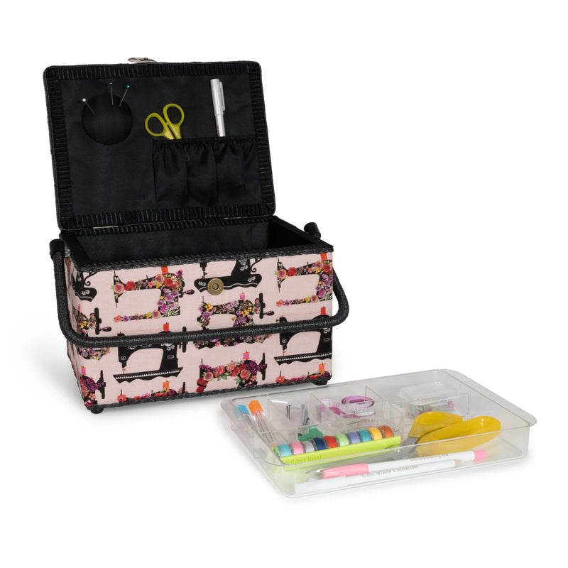 Chargez l'image dans la visionneuse de la galerie, Z10051-221|Dritz Rectangular Sewing Basket, Large