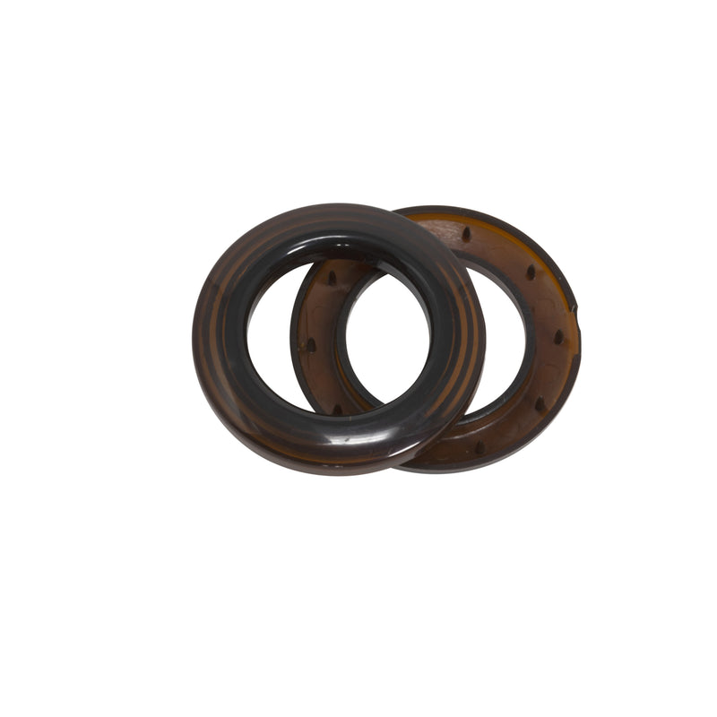 Chargez l'image dans la visionneuse de la galerie, 44376|Dritz 1" Plastic Curtain Grommets, Bronze, 8 Sets
