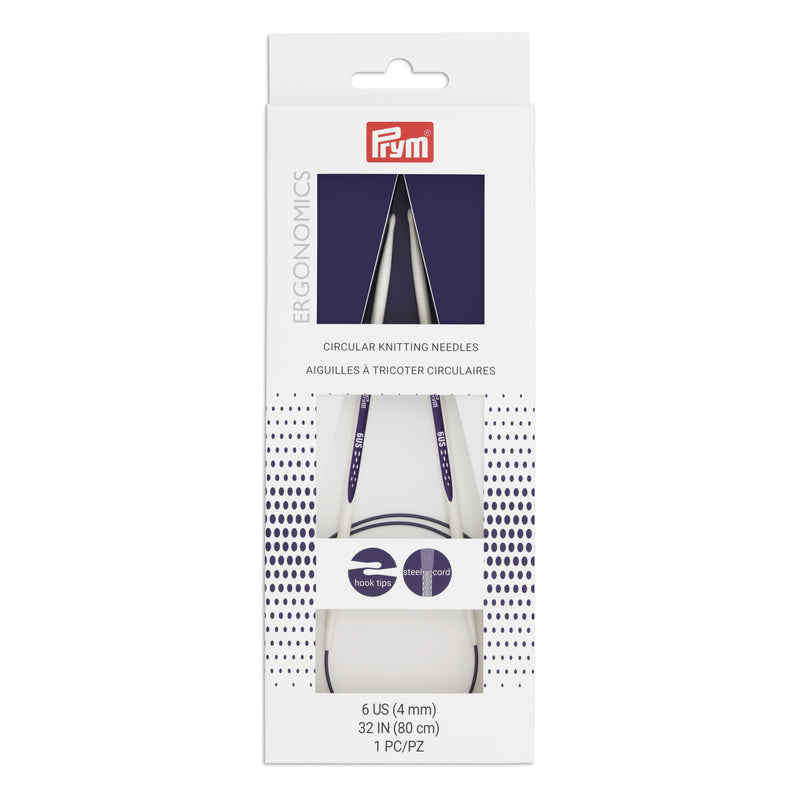 Chargez l'image dans la visionneuse de la galerie, 57084|Prym 32" Ergonomic Circular Knitting Needles, US 6 (4mm)