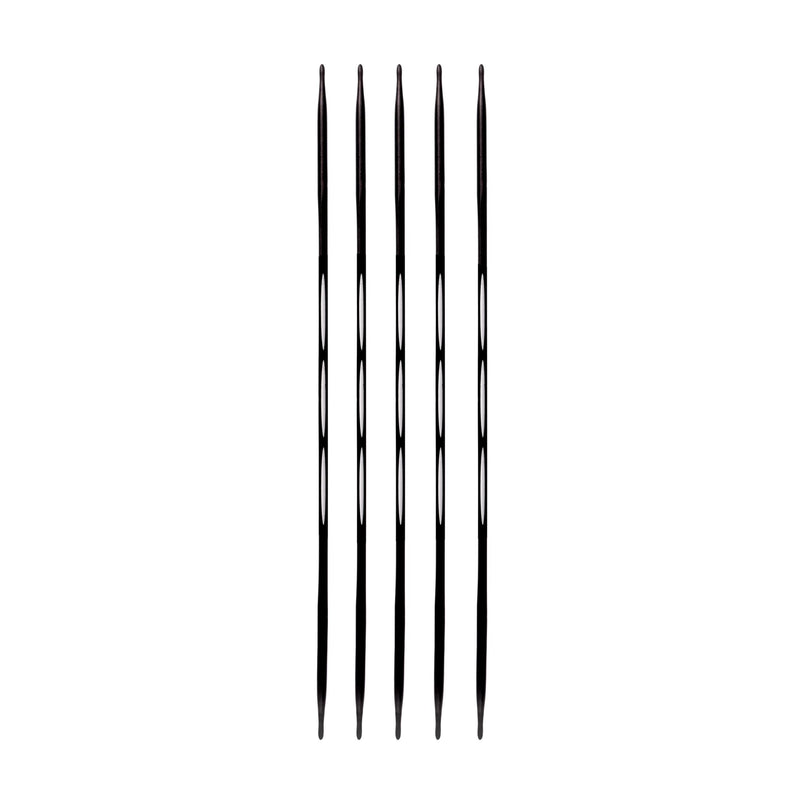 Chargez l'image dans la visionneuse de la galerie, 194222|Prym 8" Ergonomic Double Point Knitting Needles, Carbon, 3.0mm