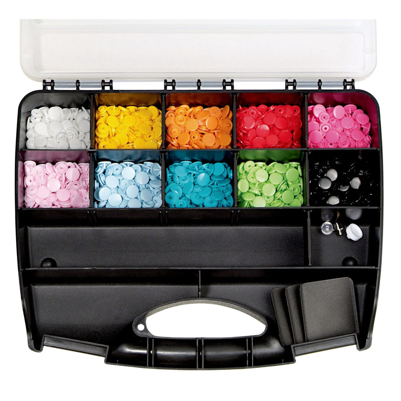 Chargez l'image dans la visionneuse de la galerie, 393900|Prym COLOR Snaps Box with tools 300pc