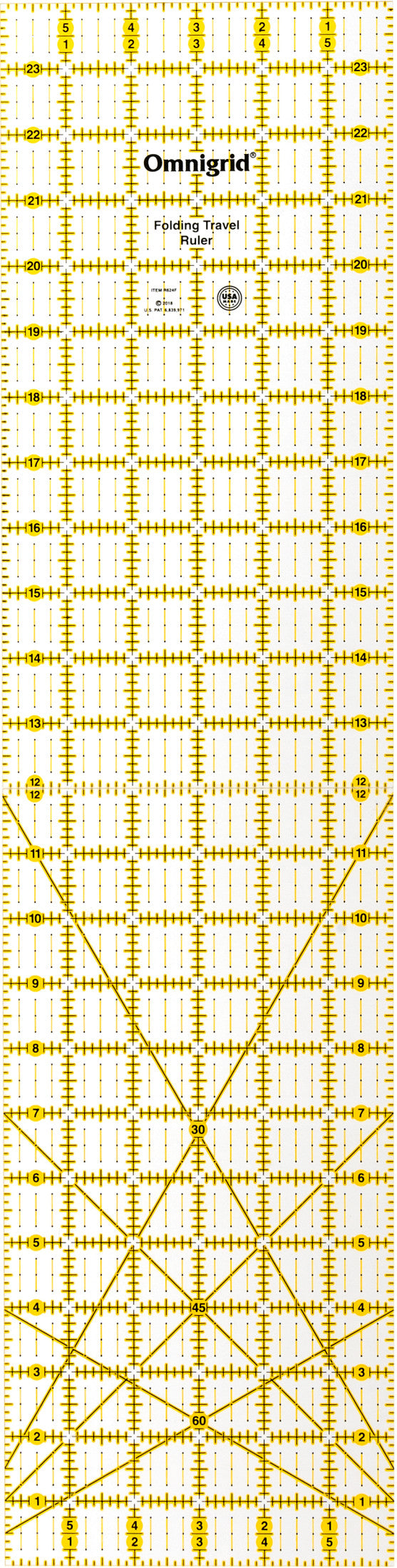 Chargez l'image dans la visionneuse de la galerie, R624F|Omnigrid RECTANGLE FOLDING RULER