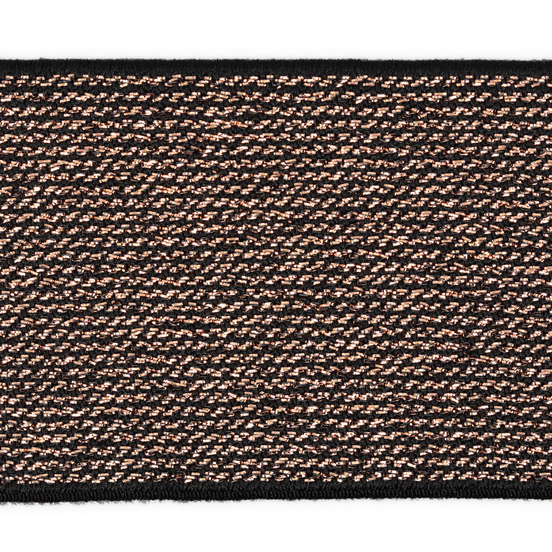 Chargez l'image dans la visionneuse de la galerie, 9590BRG|Dritz 1-3/4" Metallic Waistband Elastic, Black & Rose Gold Metallic, 2 yd