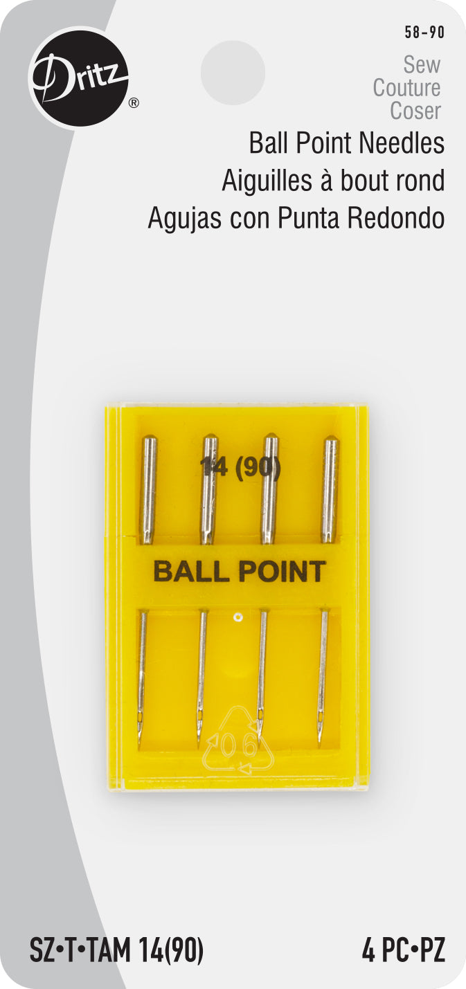 Chargez l'image dans la visionneuse de la galerie, 58-90|Dritz Ballpoint Machine Needles, Size 14 (90), 4 pc