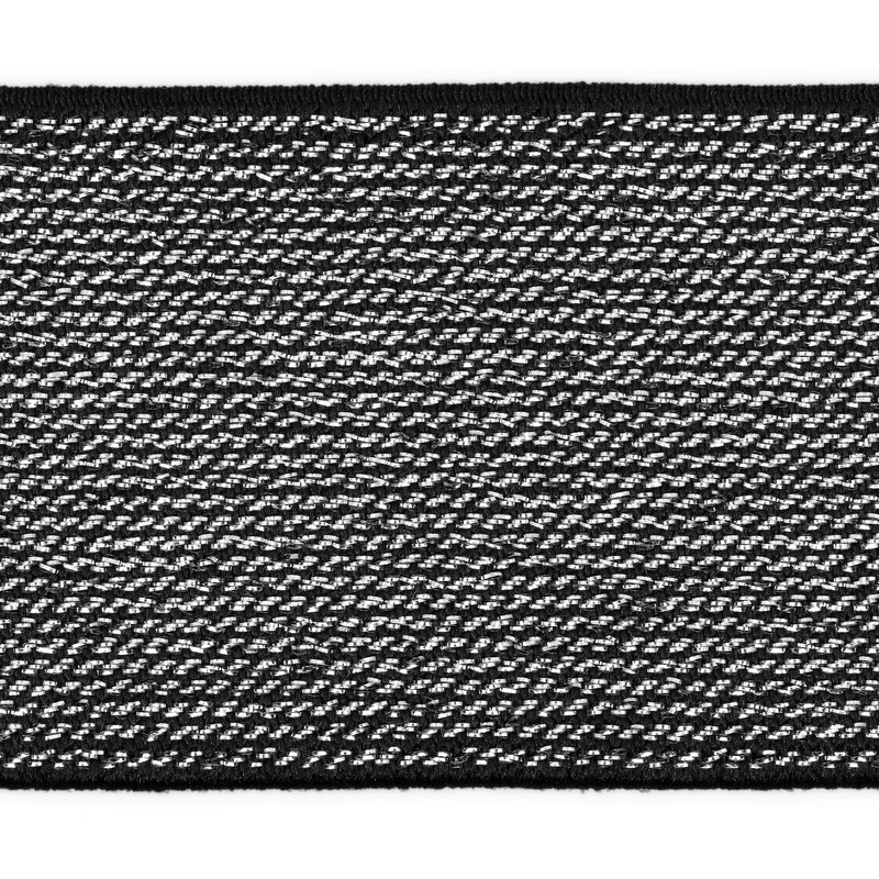Chargez l'image dans la visionneuse de la galerie, 9590BS|Dritz 1-3/4" Metallic Waistband Elastic, Black & Silver Metallic, 2 yd