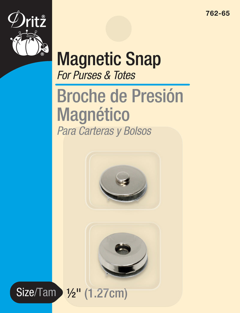 Load image into Gallery viewer, 762-65|Dritz 1/2" Magnetic Snap, 1 Set, Nickel