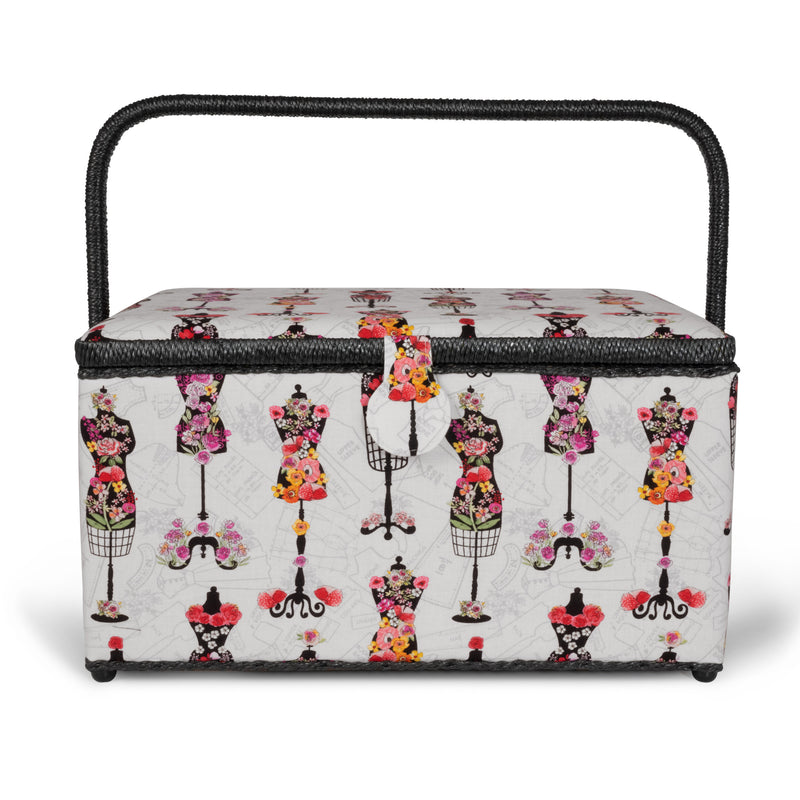 Chargez l'image dans la visionneuse de la galerie, Z10033-221|Dritz Rectangular Sewing Basket, XL