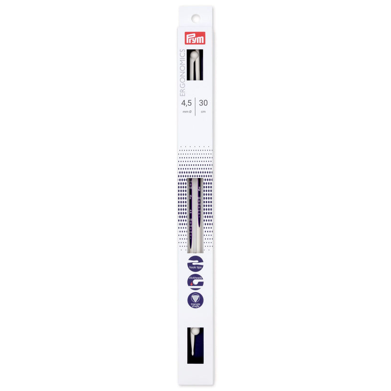 Chargez l'image dans la visionneuse de la galerie, 190305|Prym 12" Ergonomic Single Point Knitting Needles, 4.5mm
