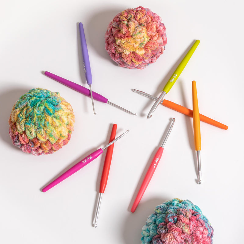 Chargez l'image dans la visionneuse de la galerie, 57500|Prym Soft Grip Aluminum Crochet Hook Set, 2-6mm
