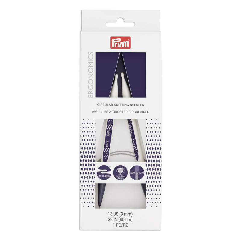Chargez l'image dans la visionneuse de la galerie, 57090|Prym 32" Ergonomic Circular Knitting Needles, US 13 (9mm)