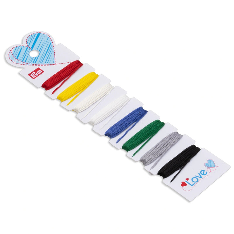 Chargez l'image dans la visionneuse de la galerie, 610640|Prym Embroidery Thread Card, Basic Colors