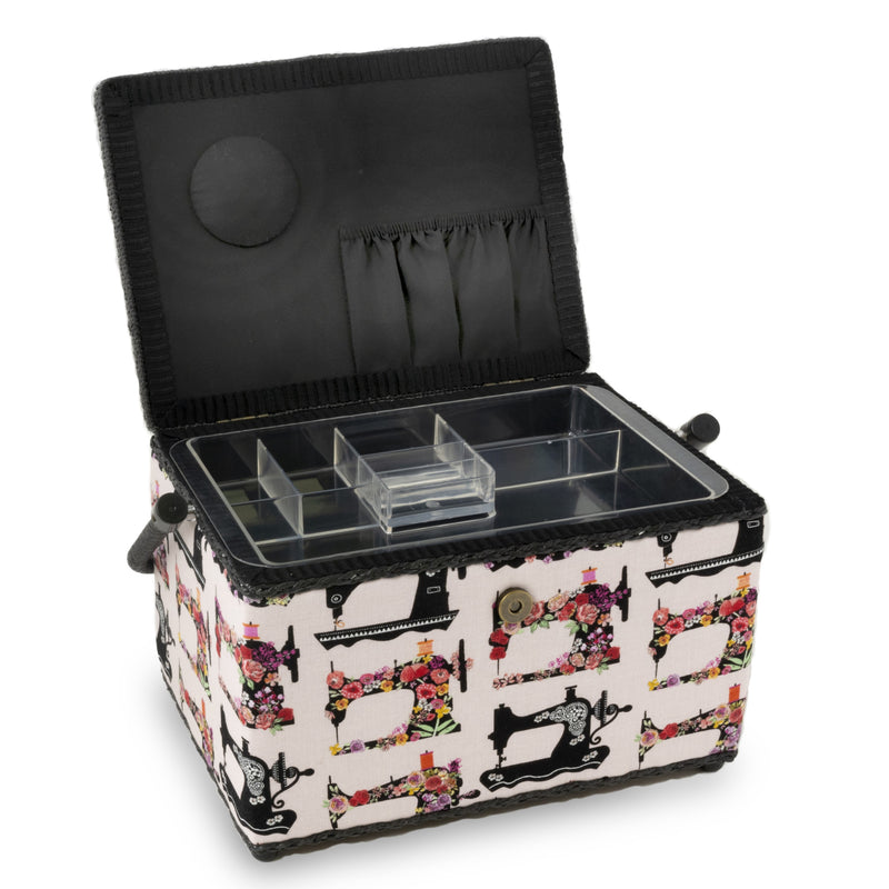 Chargez l'image dans la visionneuse de la galerie, Z10051-221|Dritz Rectangular Sewing Basket, Large