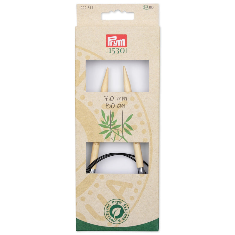 Chargez l'image dans la visionneuse de la galerie, 222511|Prym 32" (80 cm) Circular Bamboo Knitting Needles (7 mm)