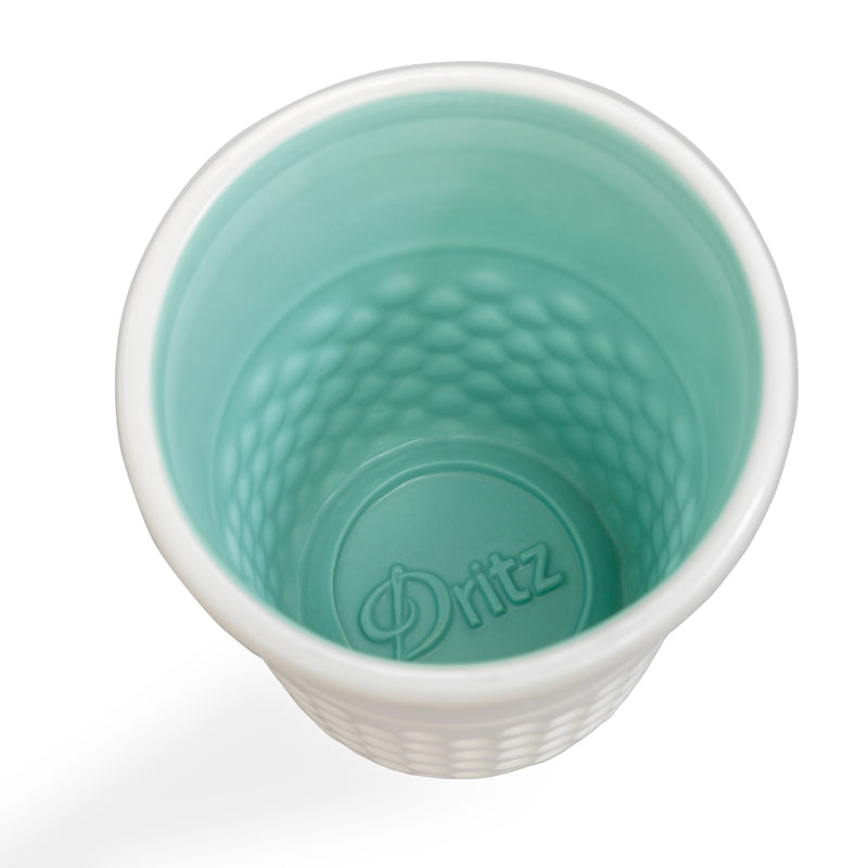 Chargez l'image dans la visionneuse de la galerie, DR002|Dritz Novelty Ceramic Thimble Container, Aqua