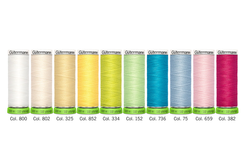 Chargez l'image dans la visionneuse de la galerie, 731138-2|Gutermann Sew-All rPET Polyester Thread Set, Light, 10 Spools