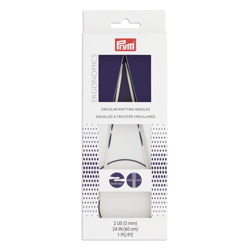 Chargez l'image dans la visionneuse de la galerie, 57075|Prym 24" Ergonomic Circular Knitting Needles, US 2 (3mm)