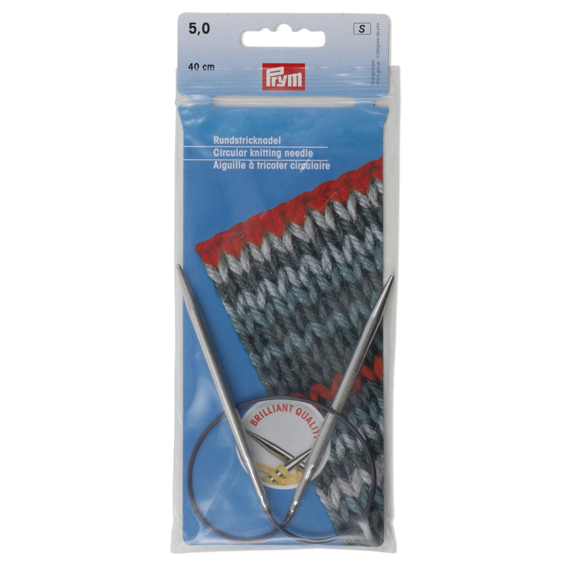 Chargez l'image dans la visionneuse de la galerie, 212160|Prym 16" Circular Brass Knitting Needles, 5mm