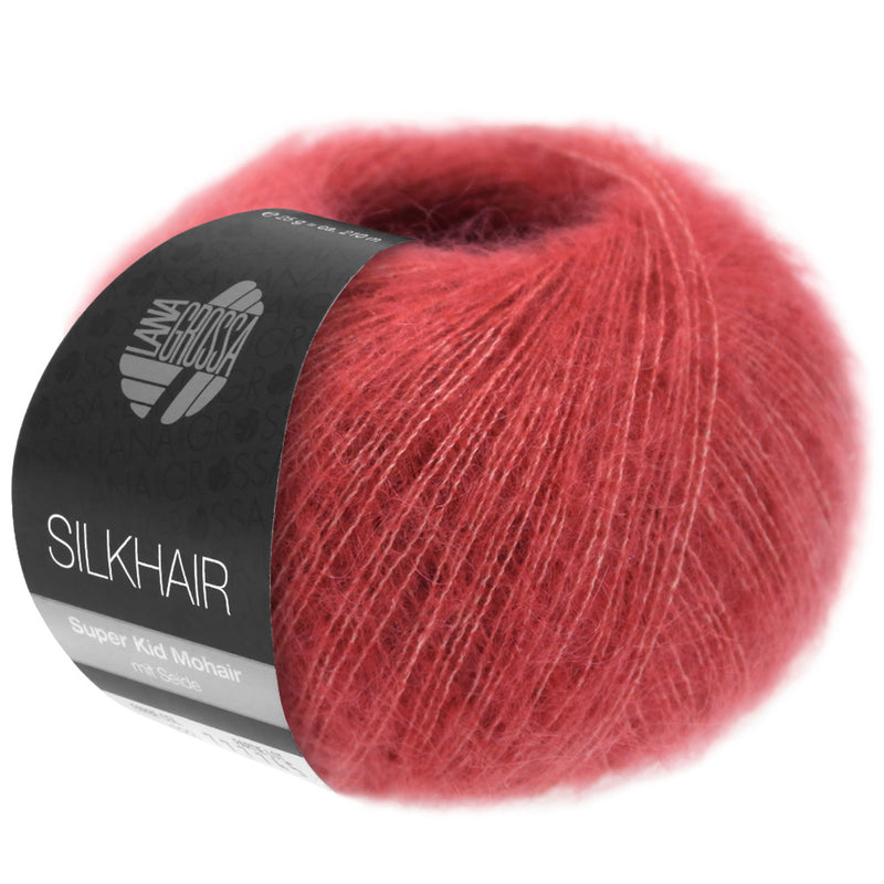 Chargez l'image dans la visionneuse de la galerie, 5710164|Lana Grossa Silkhair Yarn, Brick Red