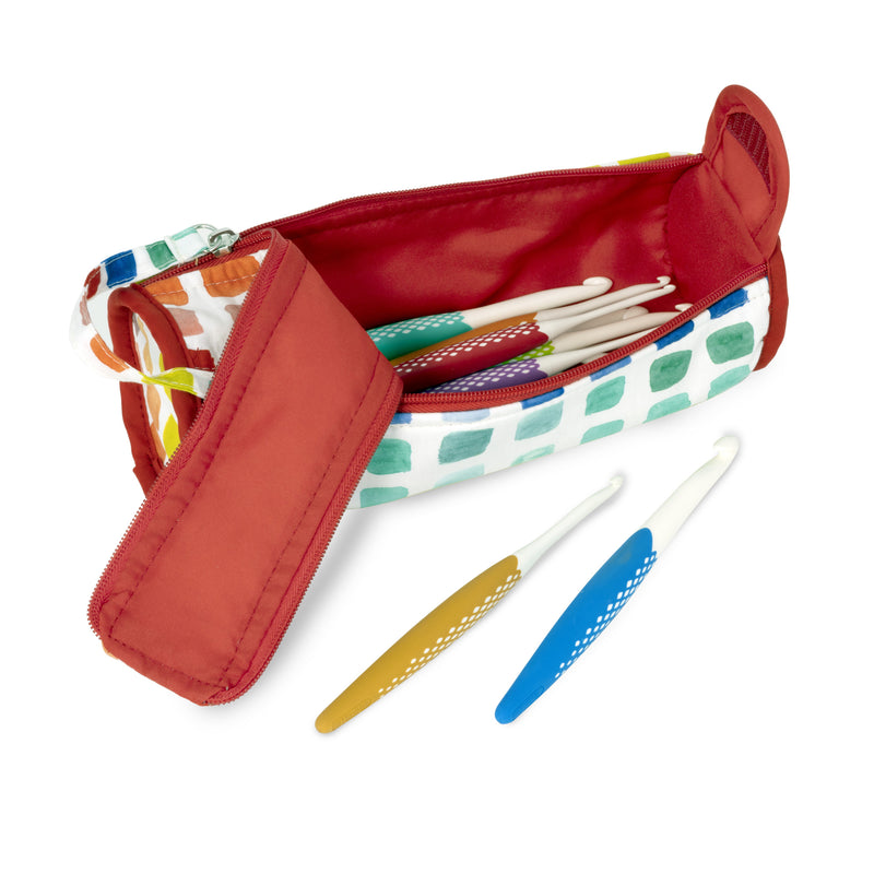 Chargez l'image dans la visionneuse de la galerie, 57251|Prym Crochet Hook Roll & Organizer, Rainbow Specks