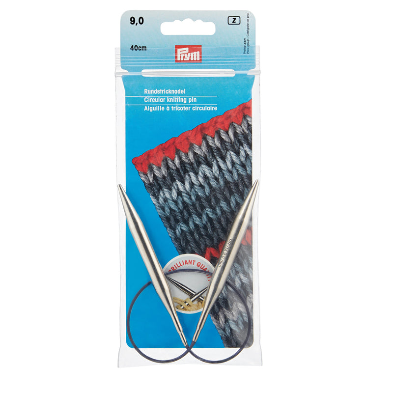 Chargez l'image dans la visionneuse de la galerie, 212220|Prym 16" Circular Brass Knitting Needles, 9mm