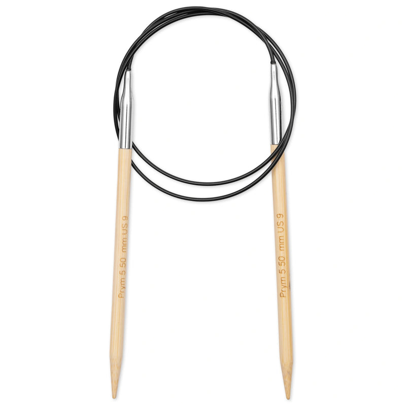 Chargez l'image dans la visionneuse de la galerie, 222509|Prym 32" (80 cm) Circular Bamboo Knitting Needles, US 9 (5.5 mm)