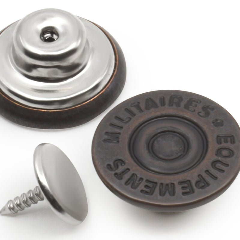 Chargez l'image dans la visionneuse de la galerie, 9|Dritz 5/8" Dungaree Buttons, 4 pc, Copper