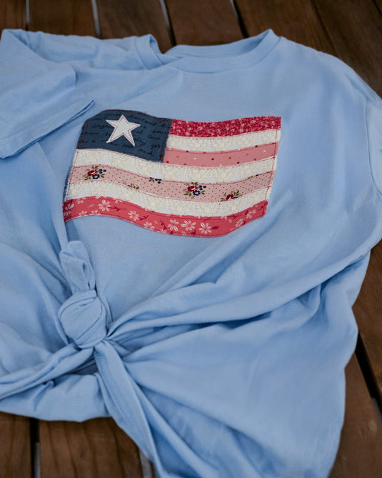 DIY Flag T-Shirt with Trim