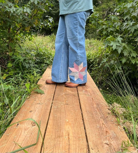 Quilted Patch Jeans