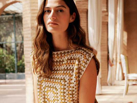 Granny Square Crochet Top - Free Pattern
