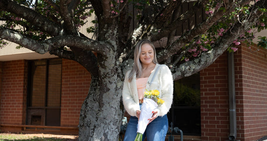 DIY Fresh Flower Tote Bag