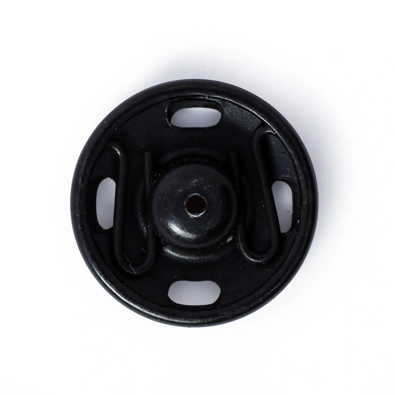 Chargez l'image dans la visionneuse de la galerie, 341169| Sew-On Snap Fasteners brass 15 mm black