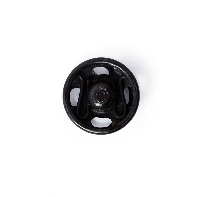 Chargez l'image dans la visionneuse de la galerie, 341164| Sew-On Snap Fasteners brass 9 mm black